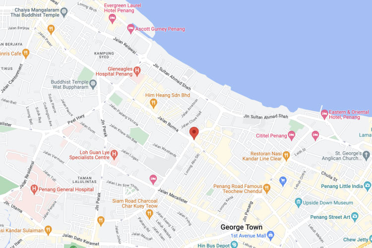 Jalan Burma beside Penang Plaza, George Town, Penang