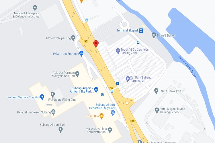 Jalan Lapangan Terbang Subang  (Beside Car Park terminal 2, Subang Airport), Subang, Selangor