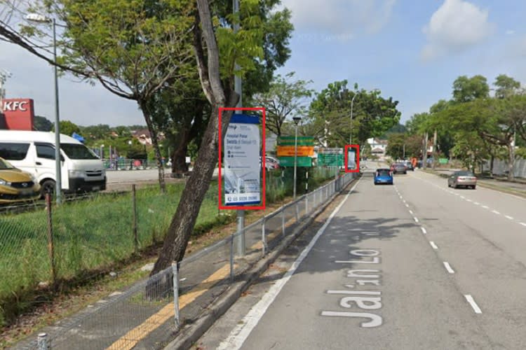 18 Panel Fixed Panel Street Bunting Billboard at Jalan Lompat Pagar 13/67, Seksyen 13, Shah Alam, Selangor