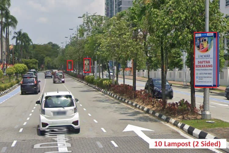 26 Panel Fixed Panel Street Bunting Billboard at Seksyen 14, Persiaran Damai & Persiaran Ikhtisas, Shah Alam, Selangor (near Avisena Hospital)