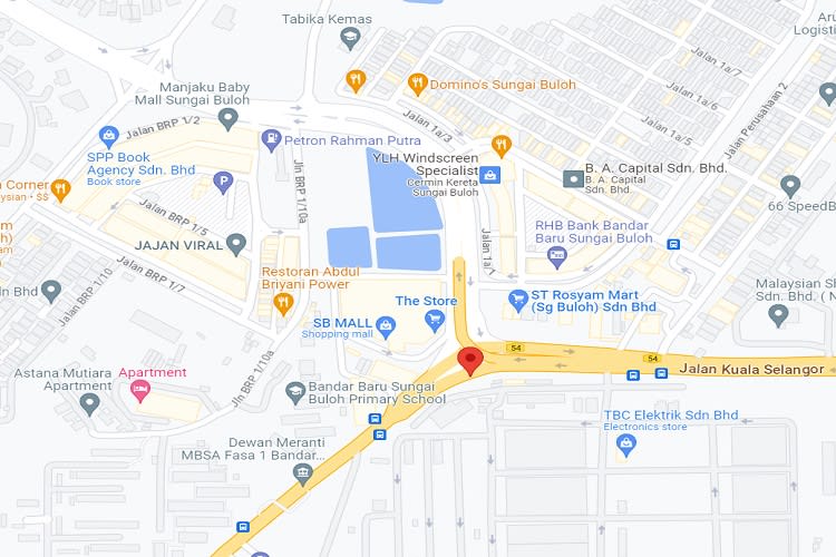 Jalan Kuala Selangor opposite SB Mall, Sungai Buloh, Selangor