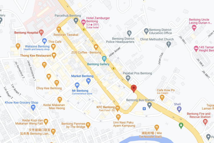 Jalan Ketari, Bentong, Pahang (opposite temple)