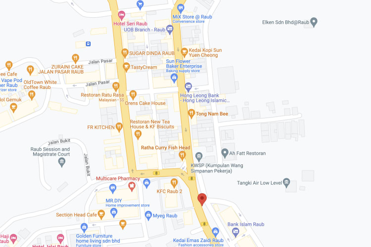 Jalan Tun Razak, Raub, Pahang (opposite PDRM Raub)