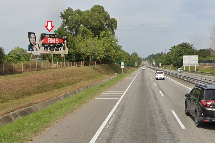 1 Panel Free Standing Billboard at NSE Highway KM106.2, Sungai Petani, Kedah