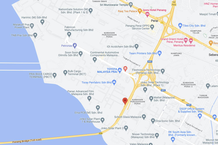 1st Penang Bridge, Perai, Penang (near Plaza Tol Perai)