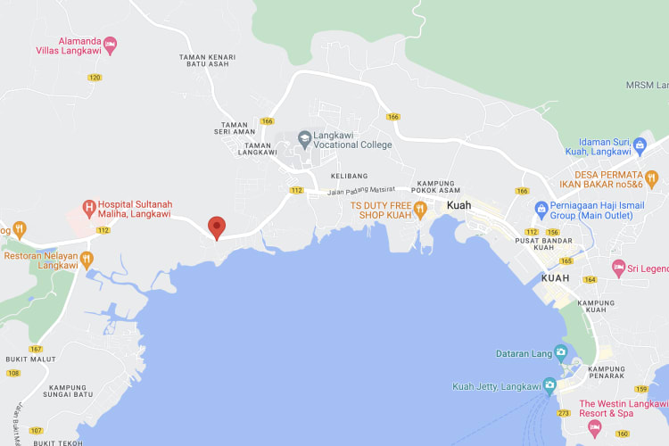 Jalan Padang Matsirat, Langkawi, Kedah (infront Ministry of Home Affairs Langkawi)