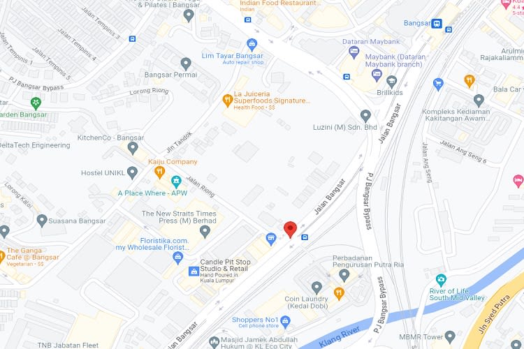 Jalan Bangsar before LRT Bangsar Station, Bangsar, Kuala Lumpur