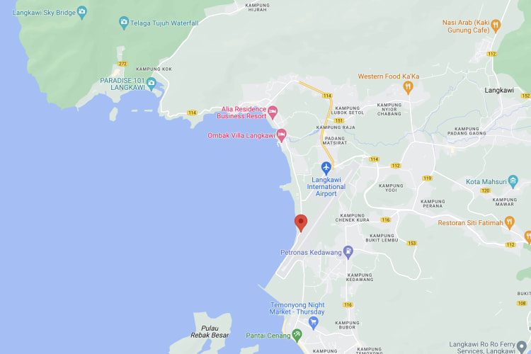 Jalan Kuala Muda, Langkawi, Kedah (towards Langkawi International Airport)