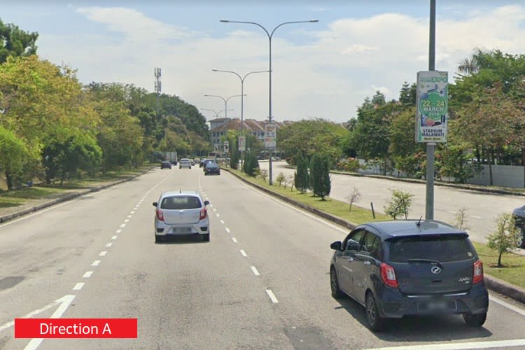 20 Panel Fixed Panel Street Bunting Billboard at Persiaran Sukan, Seksyen 13, Shah Alam, Selangor