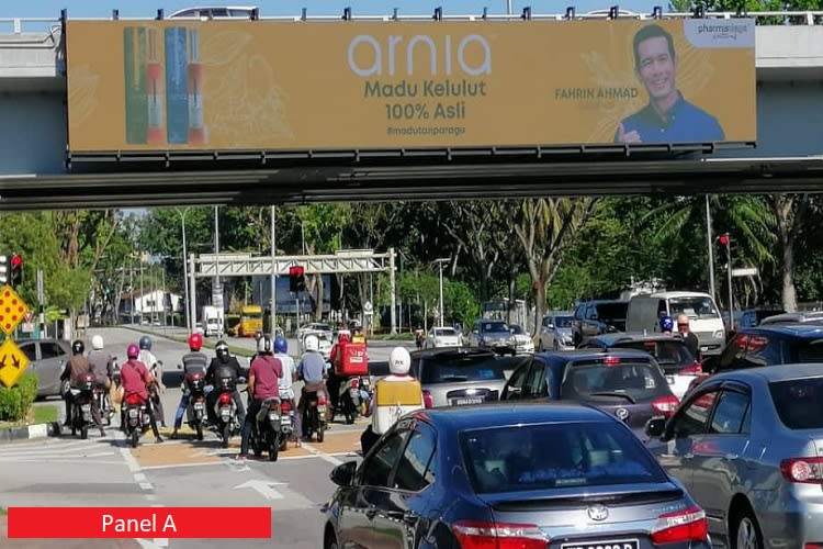 2 Panel Digital Overhead Bridge Billboard at Jalan Ayer Itam - Jejambat Masjid Negeri, Air Itam, Penang (near Wisma Panda Puteri)