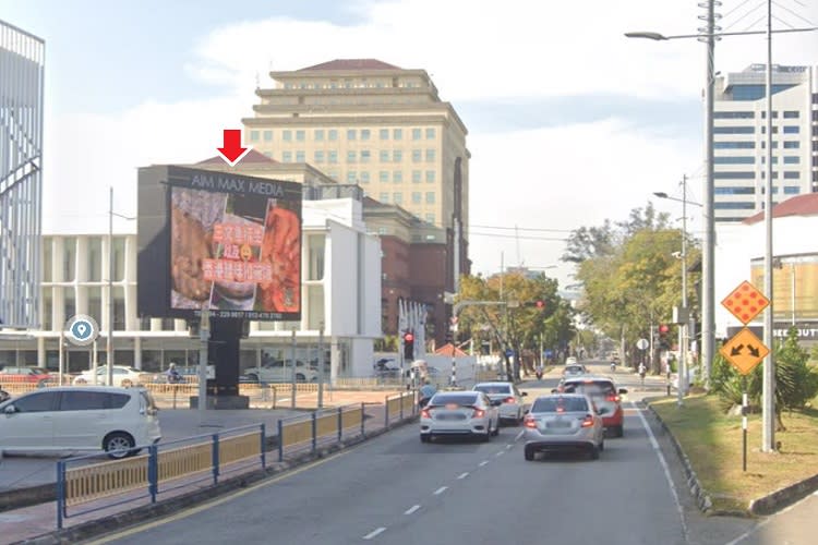 1 Sided Horizontal Digital Screen Billboard at Jalan Larut / Jalan Anson beside Penang Plaza, George Town, Penang