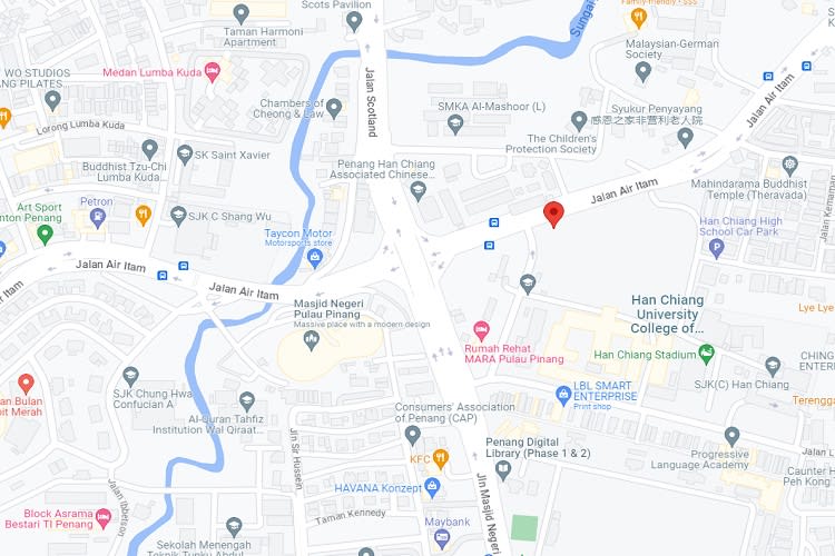 Jalan Air Hitam, George Town, Penang (near Han Chiang High School)