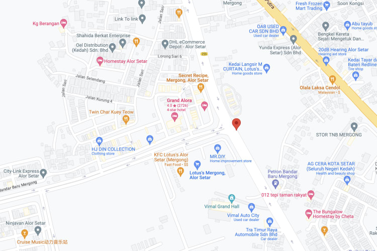 Sultanah Bahiyah Highway, Alor Setar, Kedah (in front Lotus' Mergong)