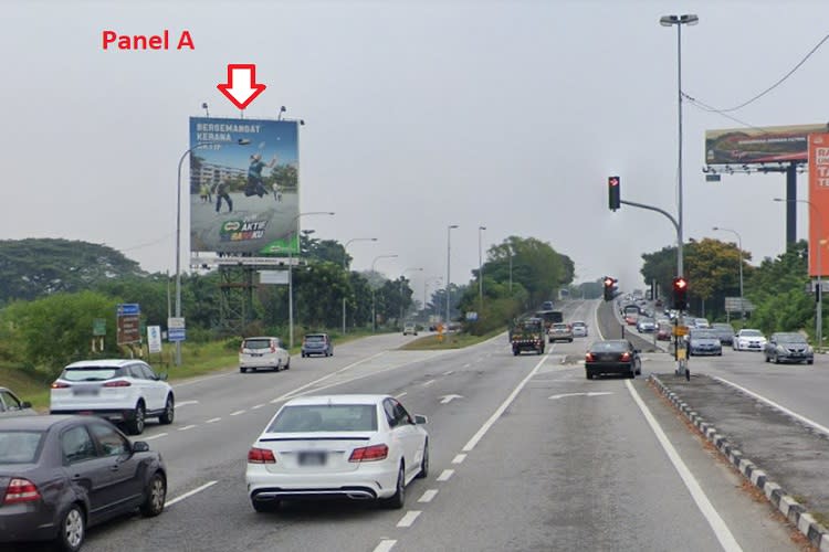 2 Sided Vertical Unipole Billboard at Jalan Sultan Azlan Shah - Jalan Tasek, Ipoh, Perak