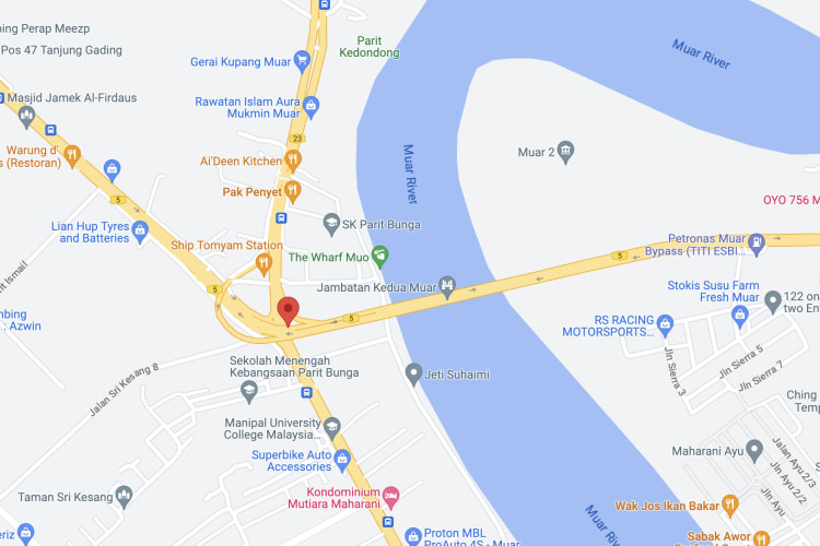 Jalan Tangkak-Muar, Muar, Johor