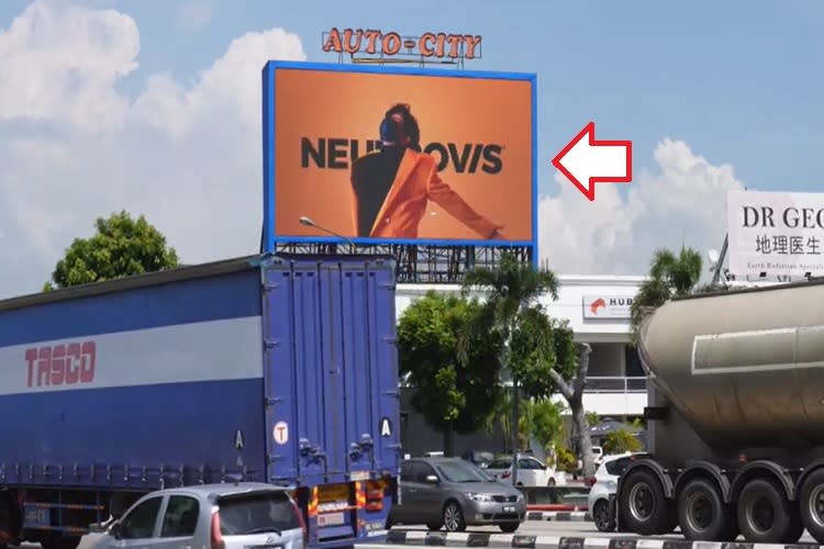 1 Sided Horizontal Digital Screen Billboard at AutoCity, Juru, Penang (opposite McD Juru)