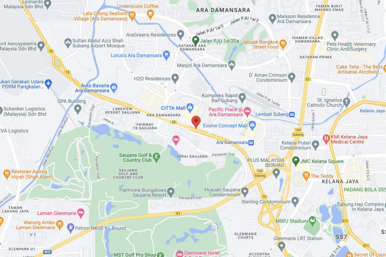 Jalan Lapangan Subang, Ara Damansara, Selangor (near Citta Mall)