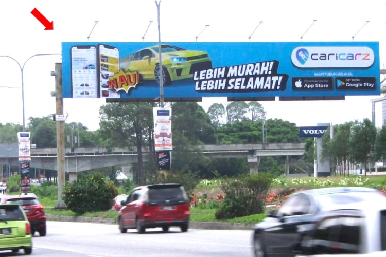 1 Panel Mini Gantry Billboard at Jalan Lapangan Terbang Subang, Ara Damansara, Selangor (near Auto Bavaria)