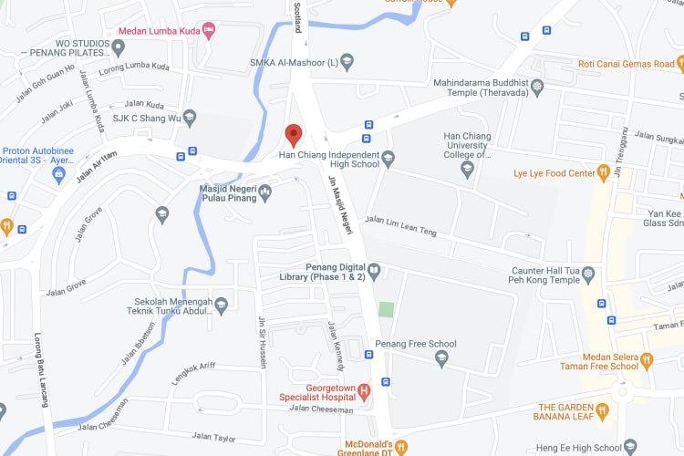 Jalan Air Itam, George Town, Penang (to Chung Ling Private School)