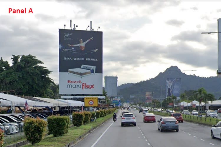 2 Sided Vertical Minipole Billboard at MRR2 Highway KM13.1, Sri Gombak, Kuala Lumpur