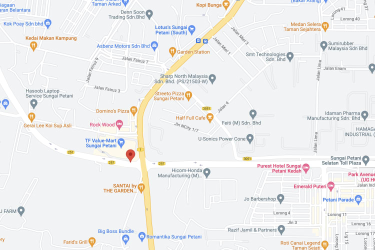 Jalan Bakar Arang / Jalan Lencongan Barat, Sungai Petani, Kedah (beside TF Value Mart)