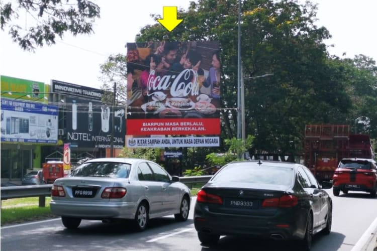 1 Panel Minipole Billboard at Persimpangan Jalan Perusahaan/Solok Kikik, Butterworth, Penang