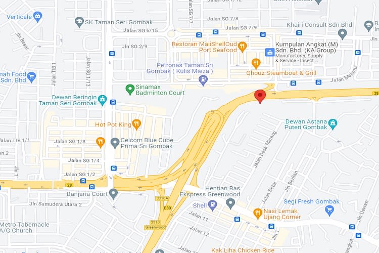 MRR2 Highway KM12.8, Gombak, Kuala Lumpur (near Used Car)