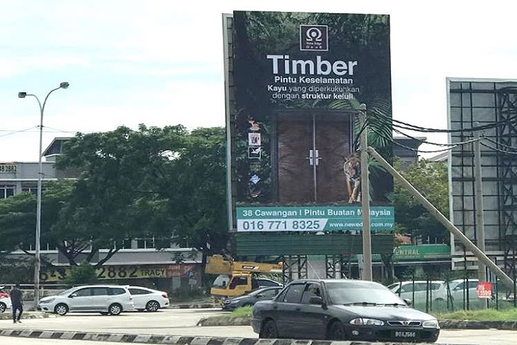 1 Sided Minipole Billboard at Jalan Haji Abdul Manan / Jalan Meru, Setia Alam, Selangor