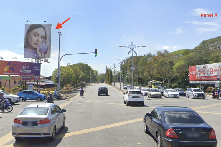 2 Sided Vertical Minipole Billboard at Sultanah Bahiyah Highway / Darul Aman Highway, Alor Setar, Kedah