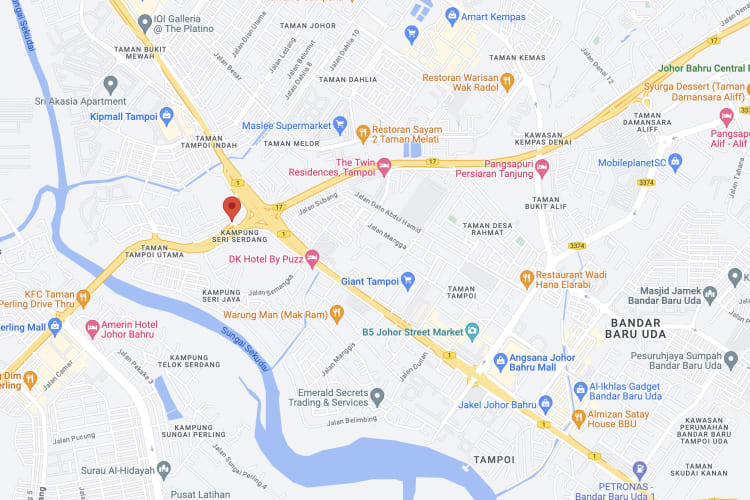 Jalan Skudai / Persisiran Perling, Johor Bahru, Johor