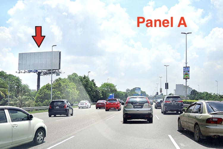 2 Sided Horizontal Unipole Billboard at Jalan Skudai / Persisiran Perling, Johor Bahru, Johor