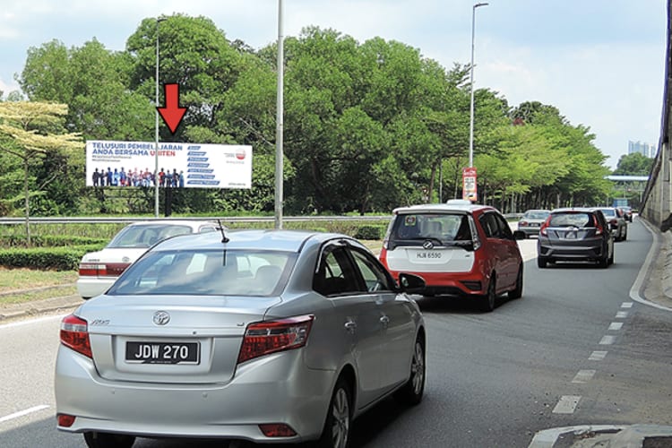 1 Panel Free Standing Billboard at JB East Coast Highway - Permas Jaya, Johor Bahru, Johor