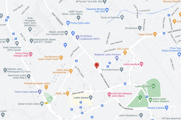 Map - Free Standing Billboard at Jalan Langkasuka - Larkin, Johor Bahru, Johor