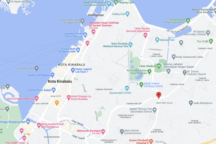 Jalan Damai / Jalan Tuaran, Likas, Kota Kinabalu, Sabah