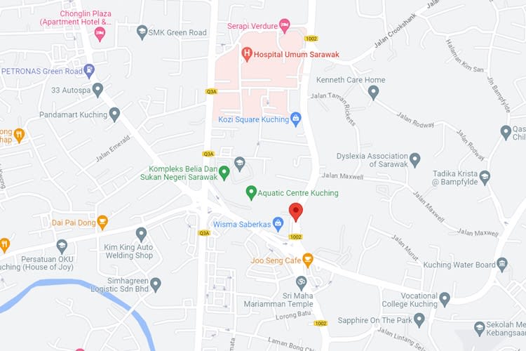 Jalan Tun Abang Haji Openg, Kuching, Sarawak (Near Wisma Saberkas)