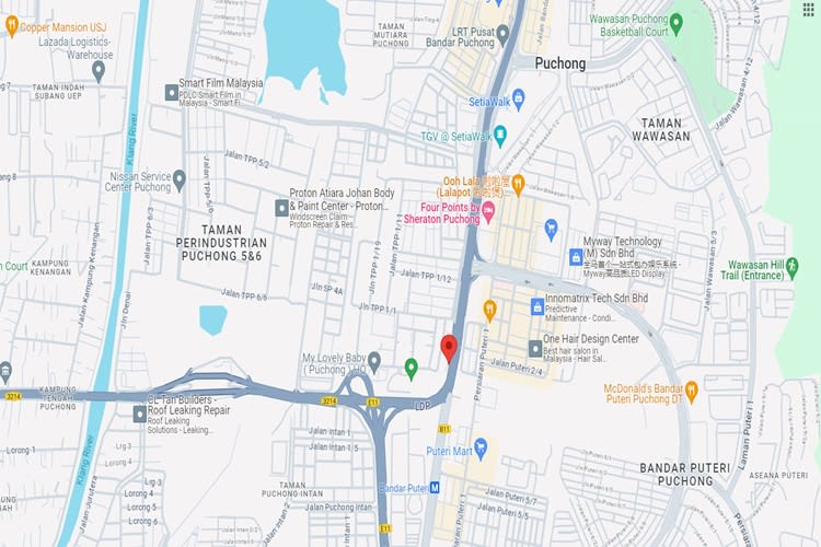 LDP Highway, Batu 12, Puchong, Selangor (Opposite Setiawalk, in front LRT Taman Perindustrian Puchong)