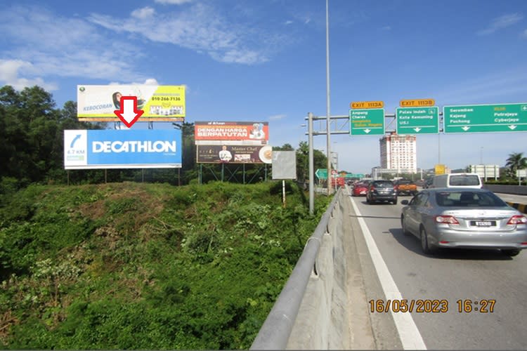 1 Panel Horizontal Spectacular Billboard at LDP Highway KM19.45, Subang Jaya, Selangor