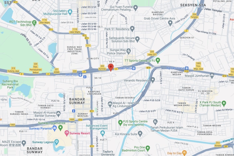 Federal Highway, Petaling Jaya, Selangor (opposite ICON City)