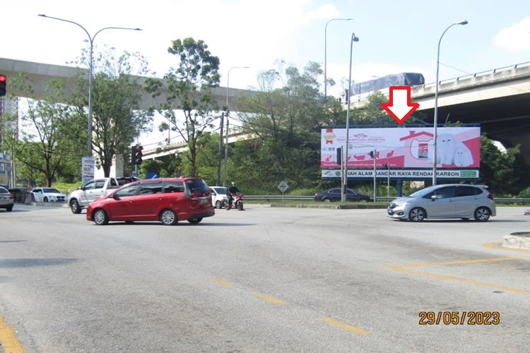 1 Panel Free Standing Billboard at Persiaran Sukan, Shah Alam, Selangor (Near Giant & MSU Shah Alam)