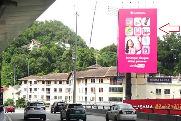 2 Sided Vertical Unipole Billboard at SPRINT / Damansara Link, Bukit Damansara, Kuala Lumpur (near Damansara City Mall)
