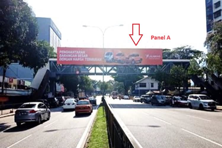 2 Sided Overhead Bridge Billboard at Jalan Ipoh Batu 5, Kuala Lumpur (Segambut Roundabout)