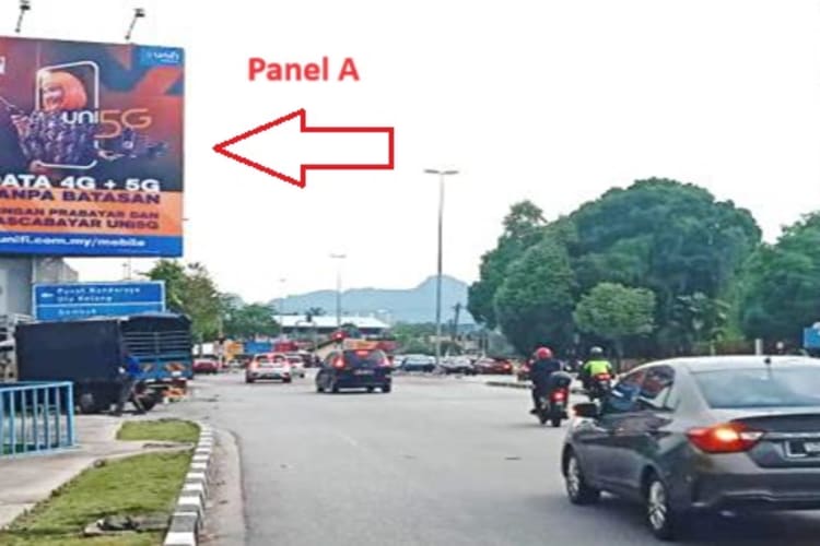 2 Sided Vertical Minipole Billboard at Jalan Taman Ibu Kota, Kuala Lumpur
