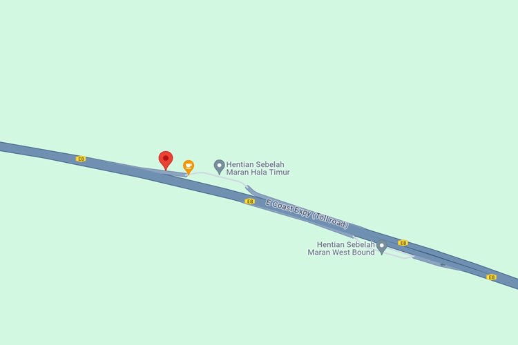 East Coast Expressway KM 162.50 near Hentian Sebelah Maran, Maran, Pahang