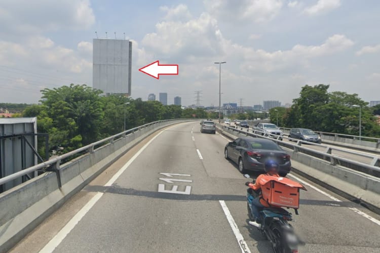 1 Sided Unipole Billboard at LDP Highway KM10.4, Petaling Jaya, Selangor (near Bomba SS2 [B])