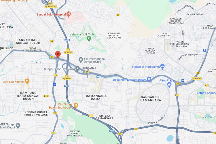 Jalan Kuala Selangor, Sungai Buloh, Selangor (beside KTM Sungai Buloh)