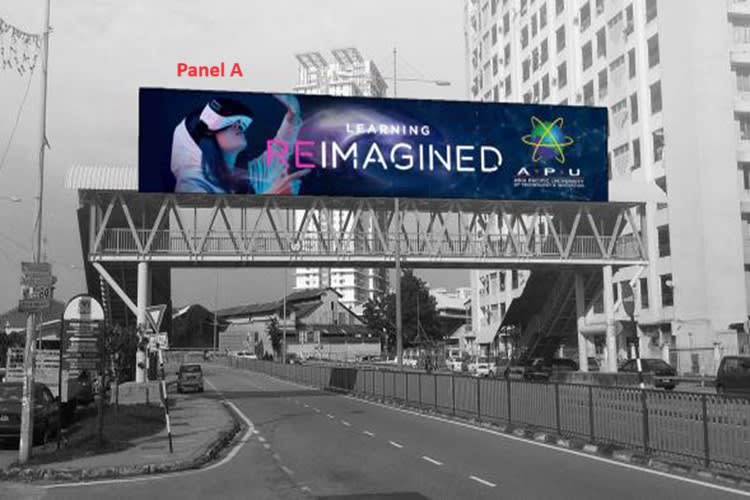 2 Sided Overhead Bridge Billboard at Jalan Jelutong, Jelutong, Penang (in front of Toyota)