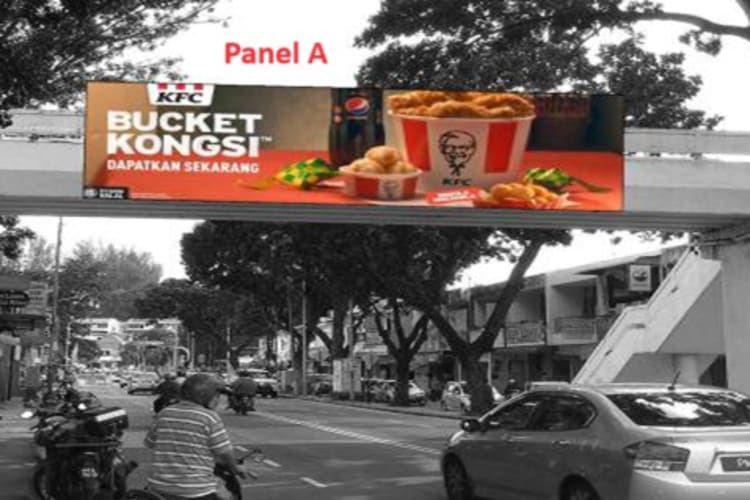 2 Sided Overhead Bridge Billboard at Jalan Jelutong, Jelutong, Penang (near Caltex)