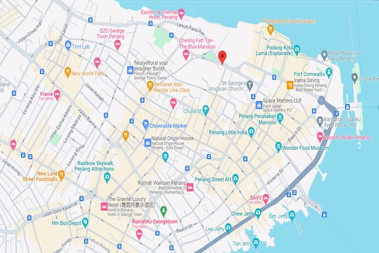 Lebuh Farquhar, George Town, Penang (in front of Sekolah St. Xavier)