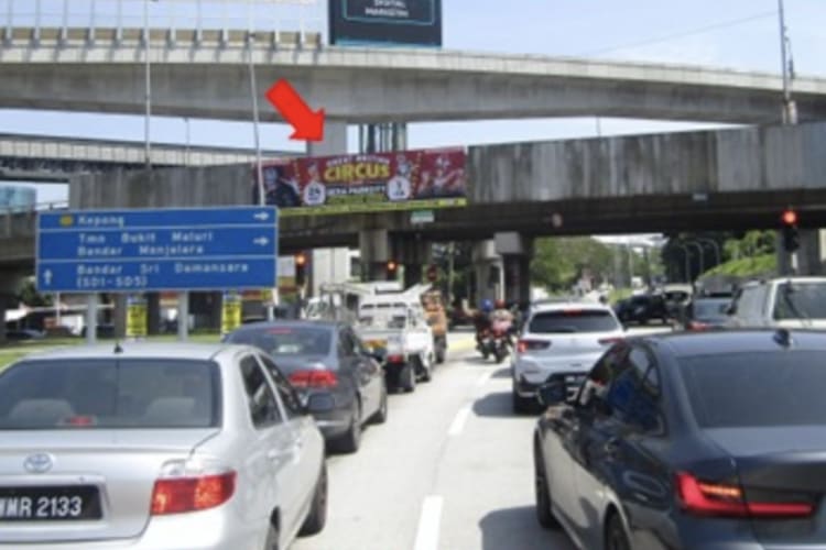 1 Panel Overhead Bridge Billboard at LDP Highway - Bandar Sri Damansara, Selangor (interchange to Sungai Buloh/Kepong)
