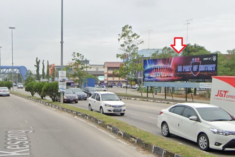 1 Sided Free Standing Billboard at Jalan Kesang,Pekan Parit Bunga, Muar, Johor